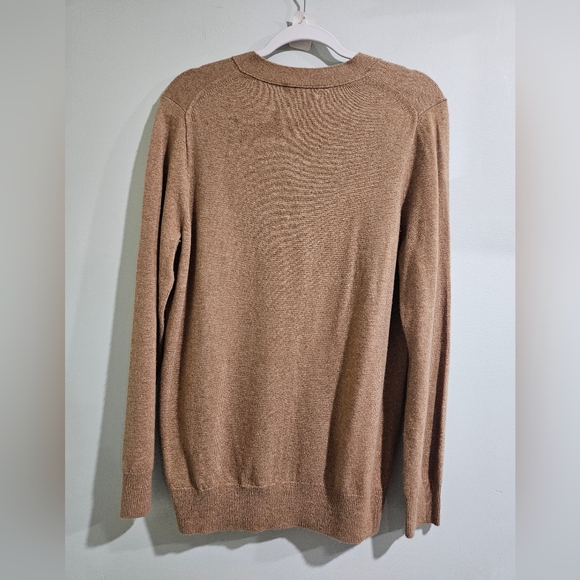 J.Crew Wool w/ Cashmere Button Down Camel Cardigan Size Medium - Picture 6 of 8